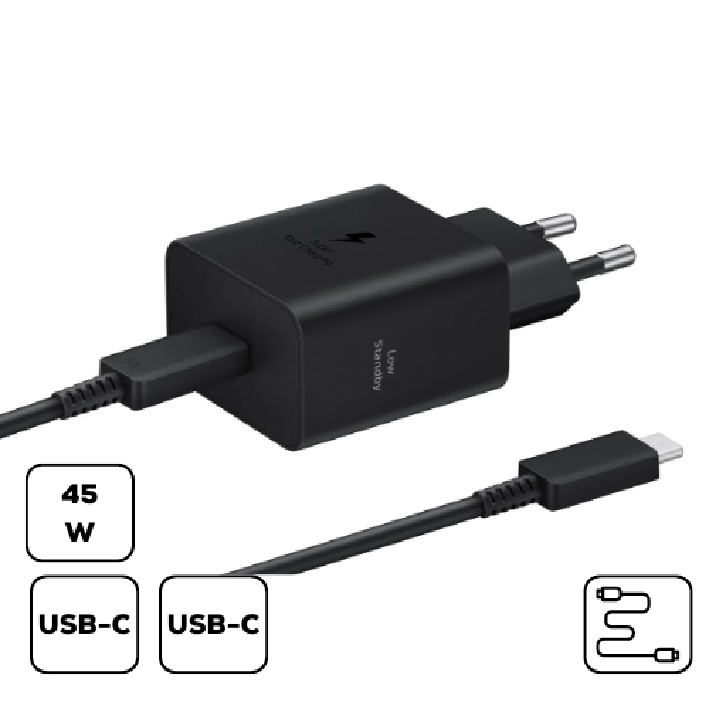 SAMSUNG EP-T4511X de rețea încărcător + cablu 45W negru