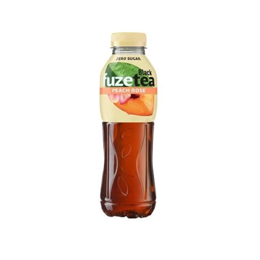 FUZETEA Üdítőital szénsavmentes 0.5L barack-rózsa