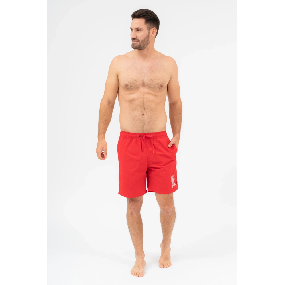 BUDMIL Beach short Man S red