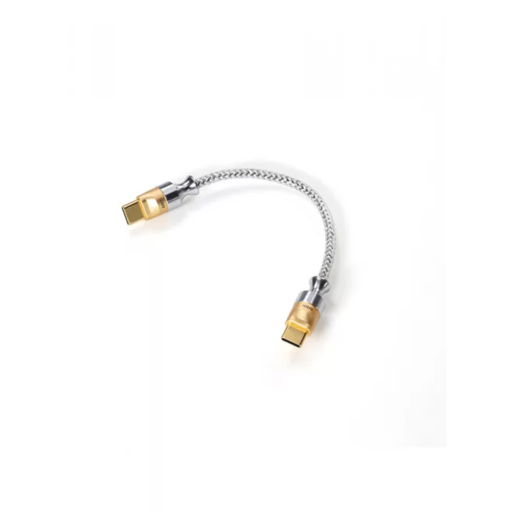 DDHIFI USB 2.0 Type C Connector Black-Silver 10cm DDHIFI-TC07S-10