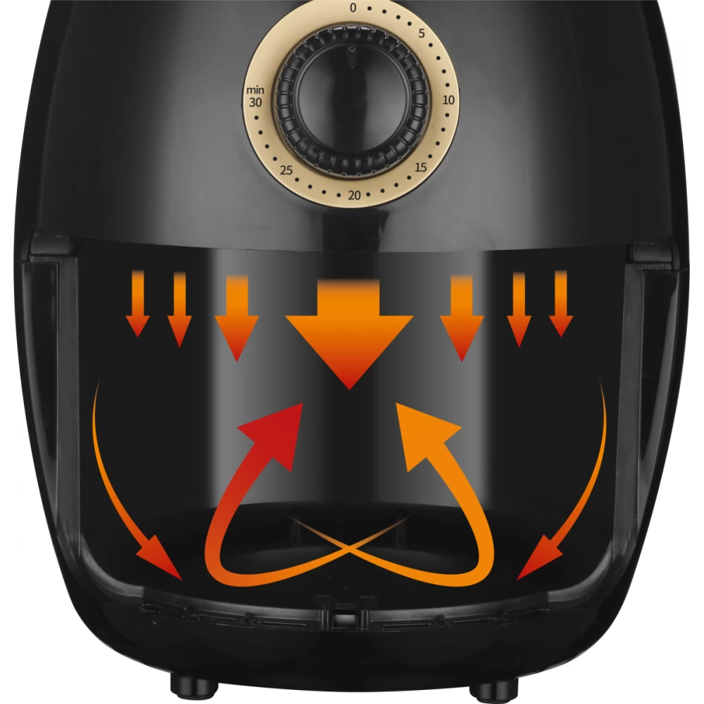 ARDES 1K32 Hot Air oven fryer 1000W 2L Black - iPoncomp.com