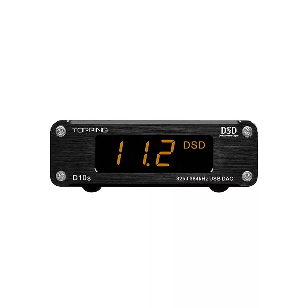 TOPPING D10S Table USB DAC 32bit 384KHz DSD256 Black - iPoncomp.com