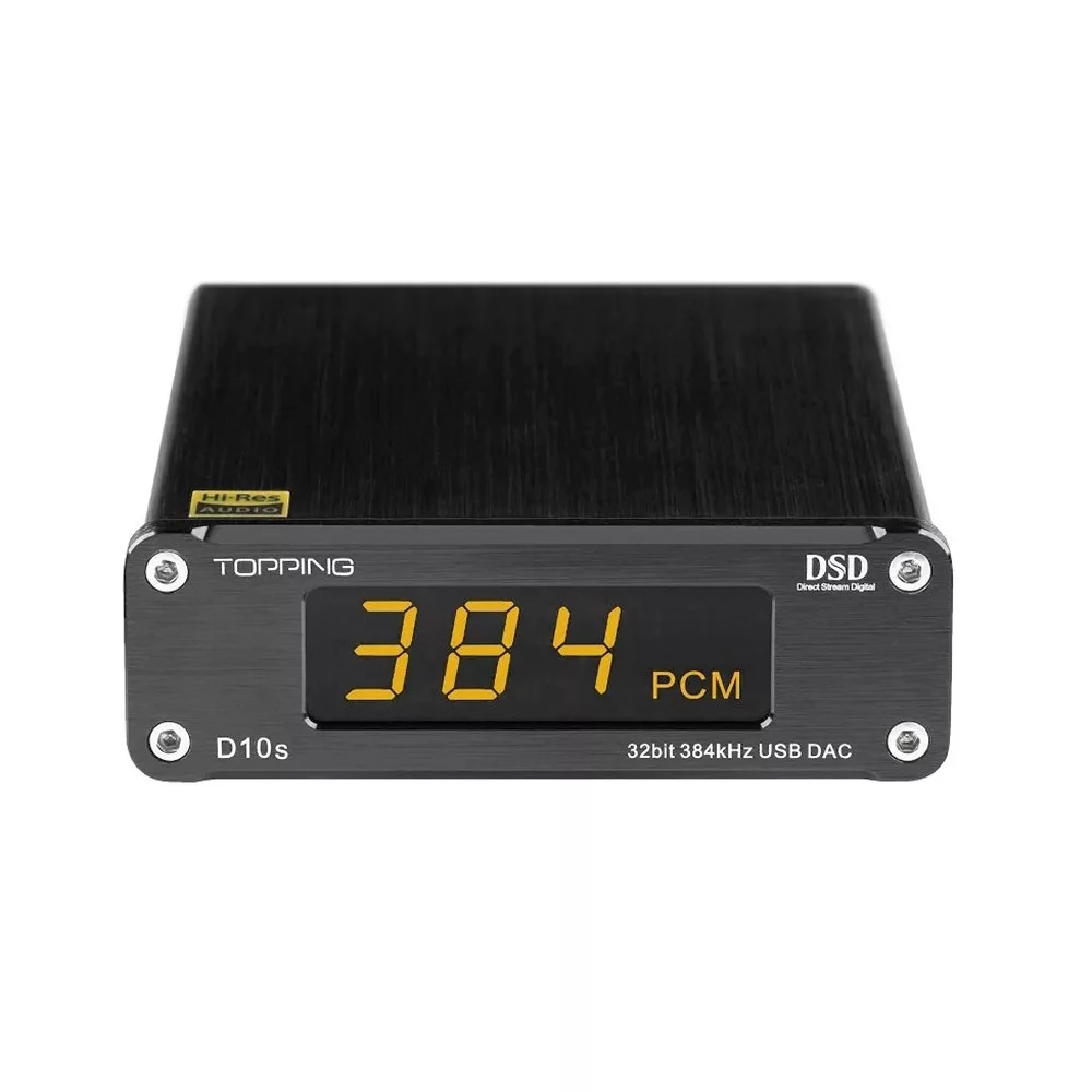 TOPPING D10S Table USB DAC 32bit 384KHz DSD256 Black - iPoncomp.com