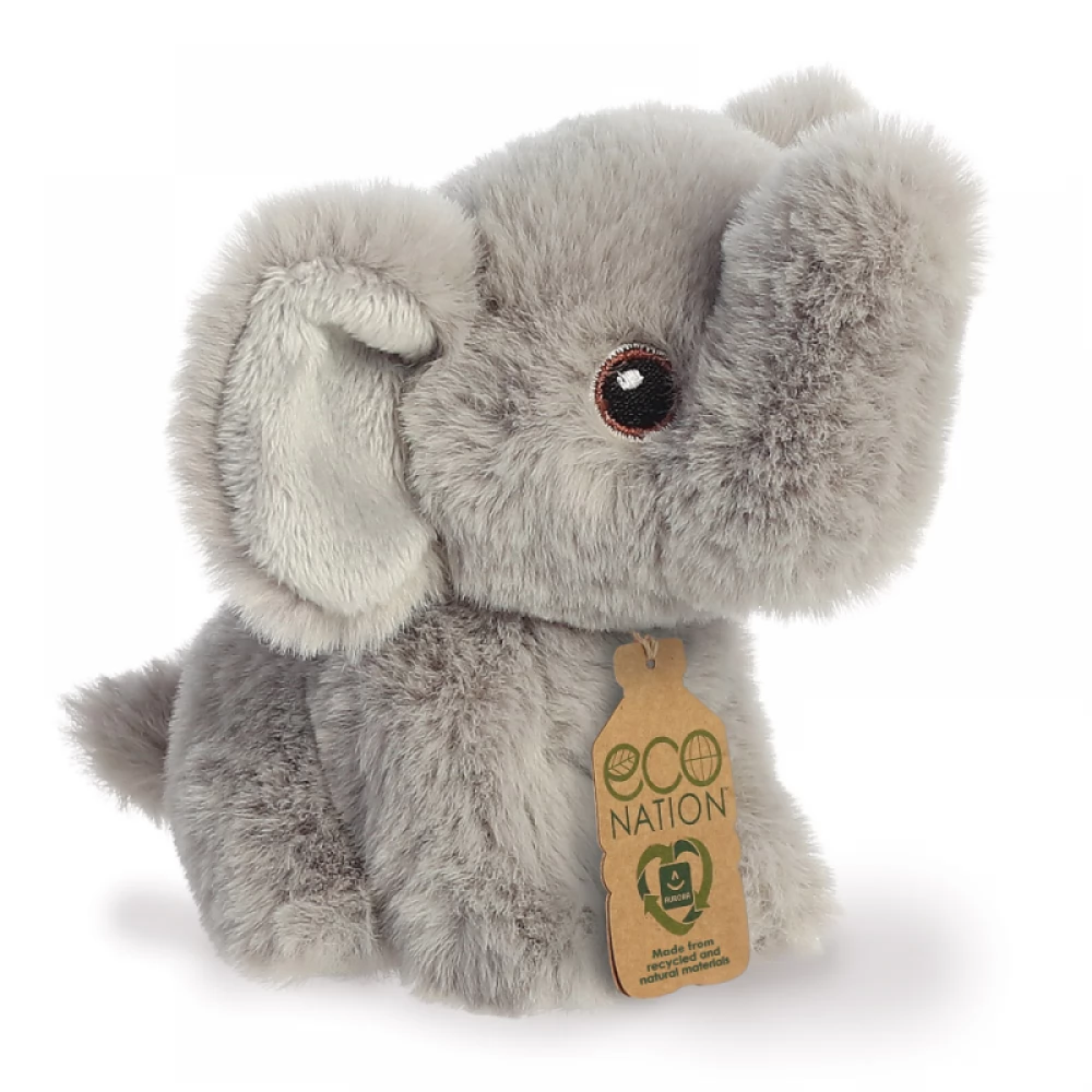 AURORA GIFT Eco Nation plush elephant figura 13cm