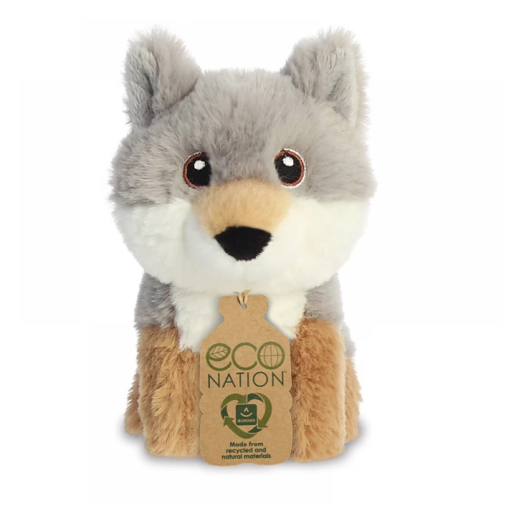 AURORA GIFT Eco Nation plush wolf figura 13cm