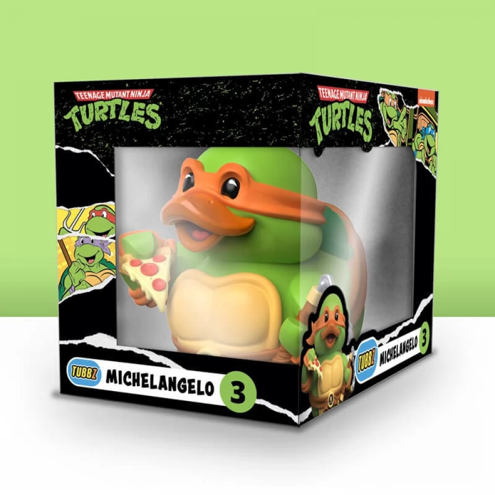 NUMSKULL TUBBZ Cosplaying Ducks - Tini Nindzsa Teknőcök Michelangelo kacsa figura dobozos változat