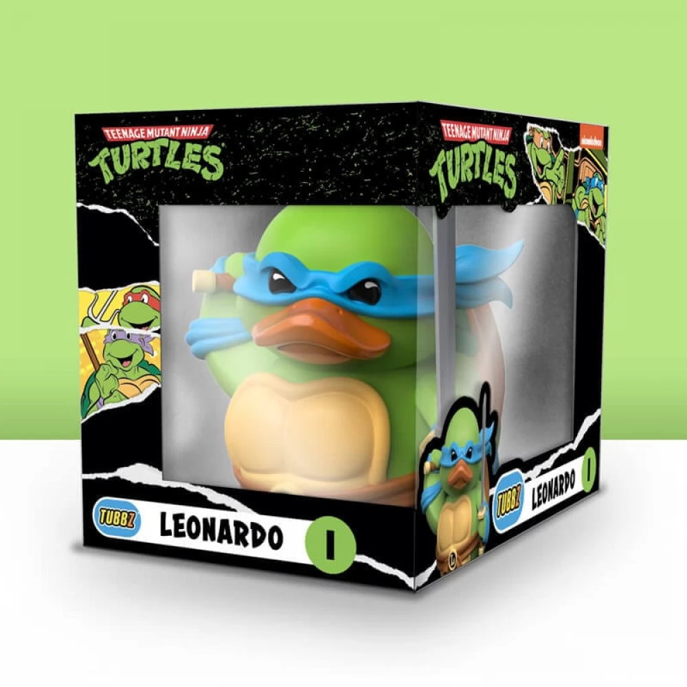 NUMSKULL TUBBZ Cosplaying Ducks - Tini Nindzsa Teknőcök Leonardo kacsa figura dobozos változat