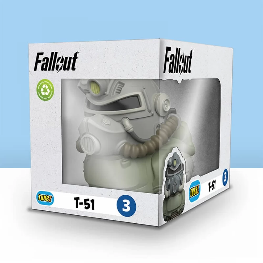 NUMSKULL TUBBZ Cosplaying Ducks - Fallout T-51 páncél kacsa figura dobozos változat