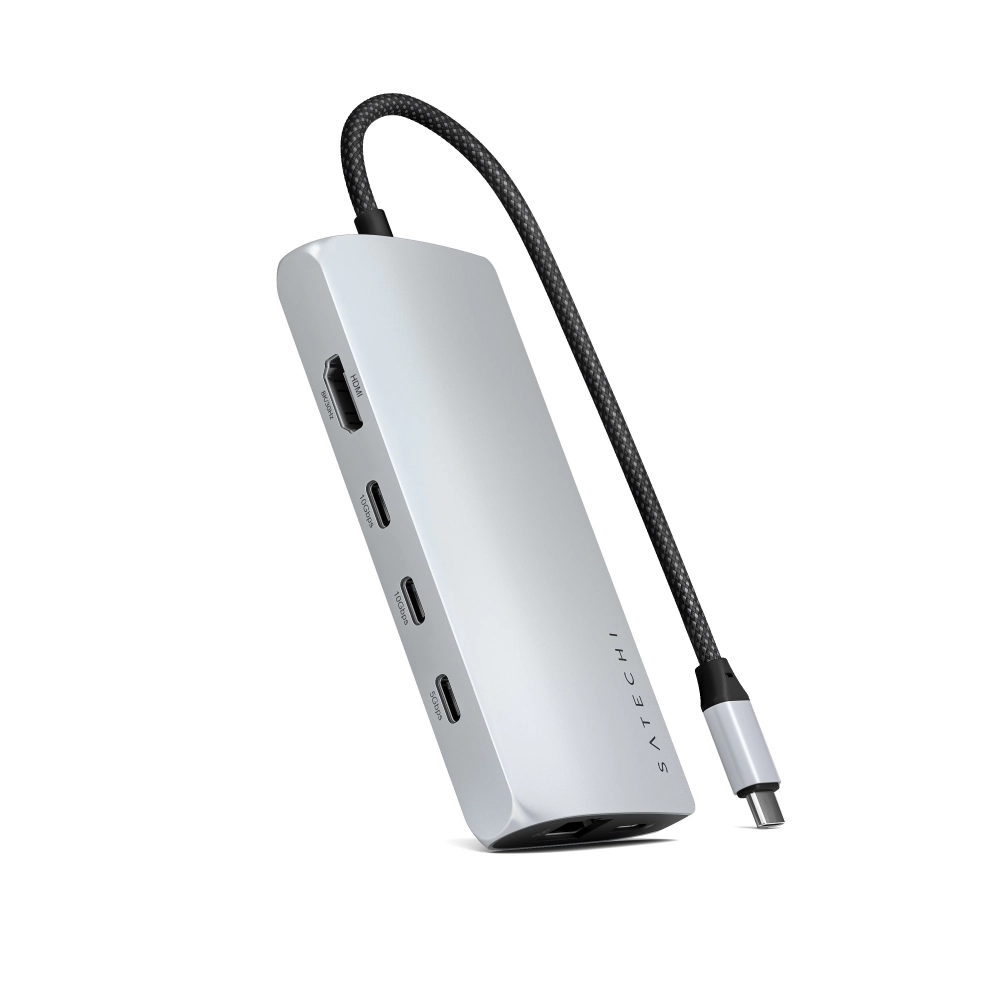 SATECHI USB-C Multiport Adapter 8K With Ethernet V3 ezüst