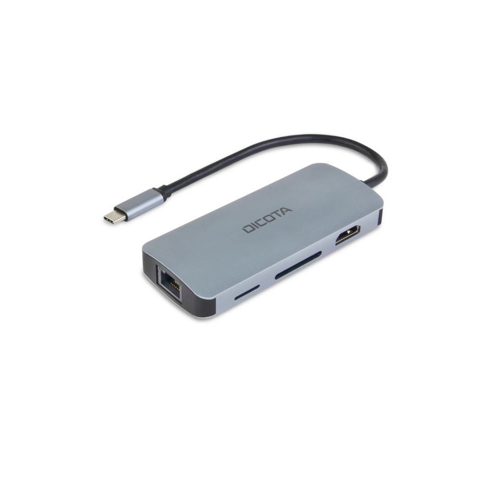 DICOTA D32062 USB-C 8-in-1 Multi Hub 4K PD 100W
