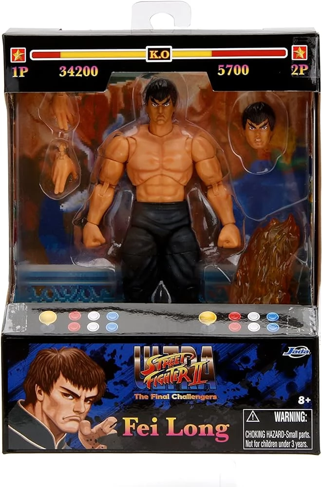 Dプライス Ultra Street Fighter II Series 1 Fei Long 6-Inch Action
