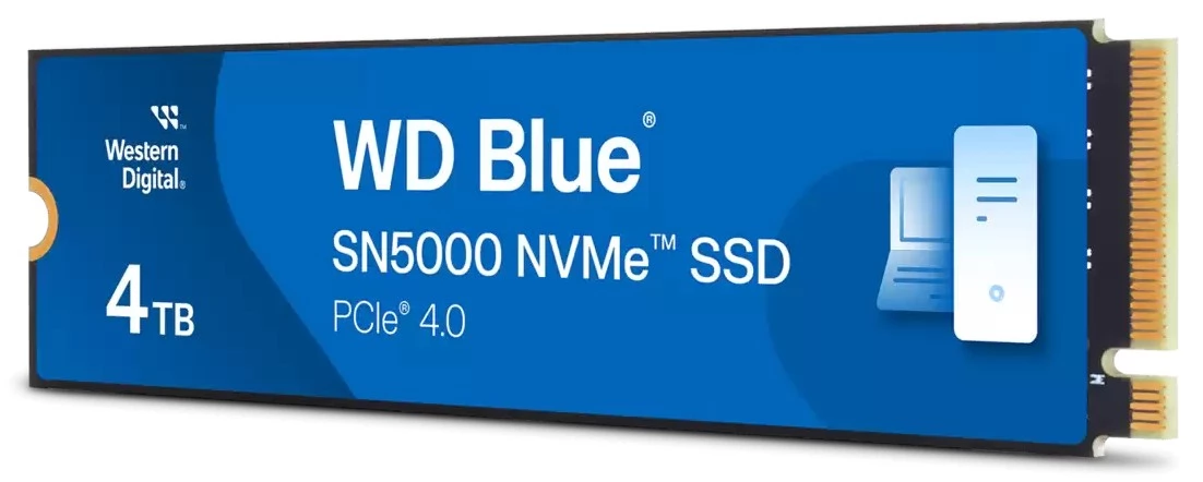 新品未開封 WD Blue 4TB SN5000 SSD WDS400T4B0E WD 4TB Blue SN5000 M.2 PCIe QLC M.2 2280 WDS400T4B0E