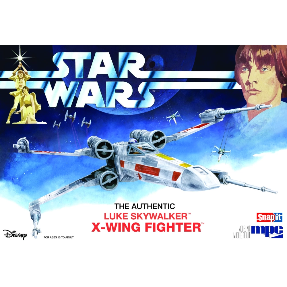 ROUND2 MPC Snap It 1/63 Star Wars Az new remény Luke Skywalker X-wing spacecraft model