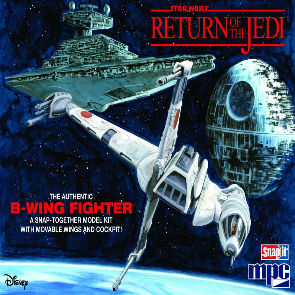 ROUND2 MPC Snap It 1/144 Star Wars A Jedi visszatér B-szárnyú hunter spacecraft model