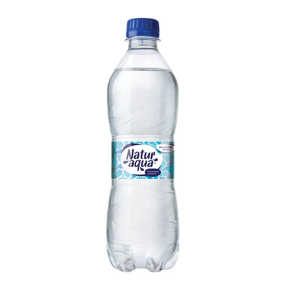 NATUR AQUA szénsavas ásványvíz palackos DRS visszaváltási díjas 0.5L