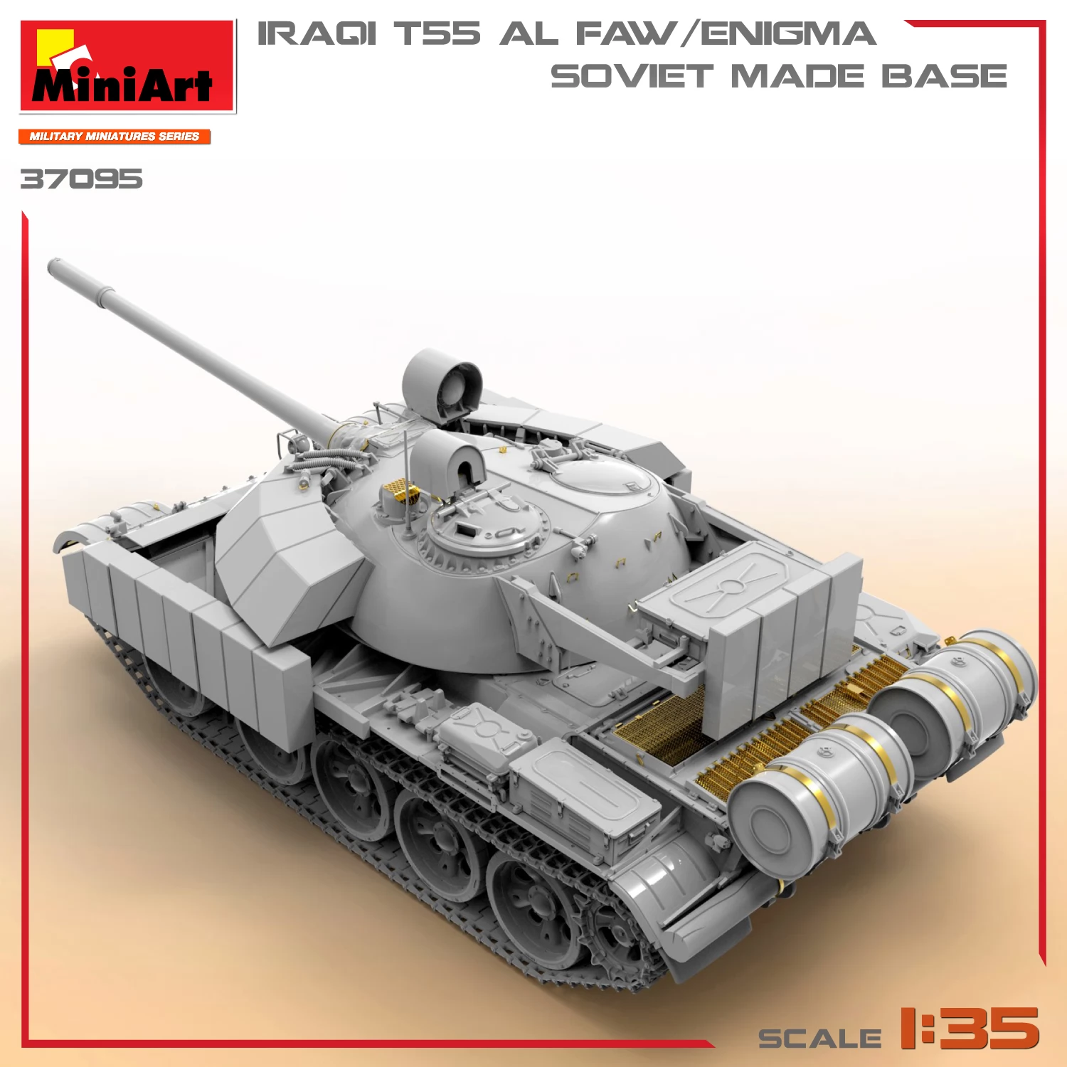 イラク T-55 AL FAW/Enigma 1/35 miniart　エニグマ MINIART 1/35 T-55 Al Faw/Enigma. Soviet Made Base iraki