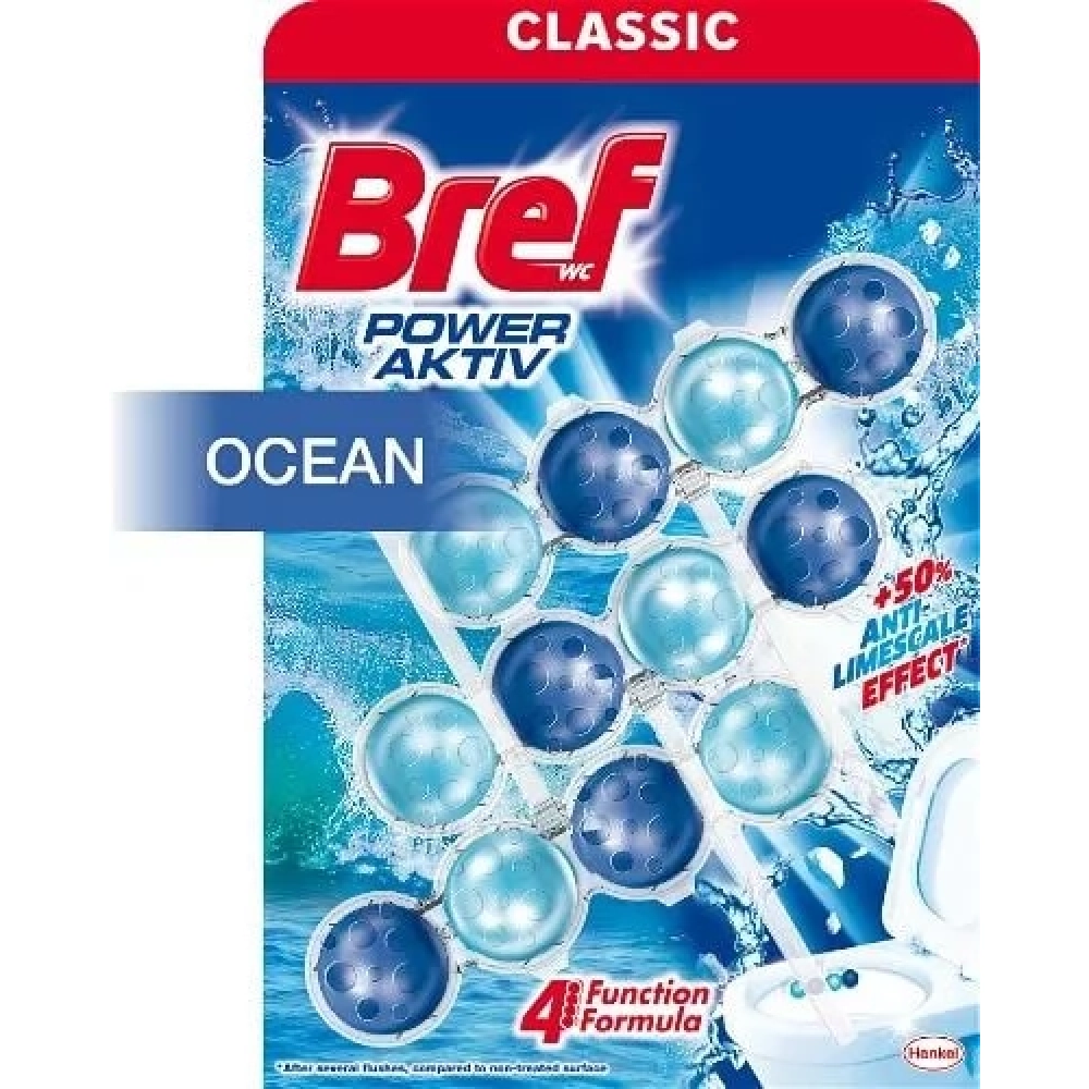 BREF WC Power Aktiv Ocean illatosító golyó 3x50g
