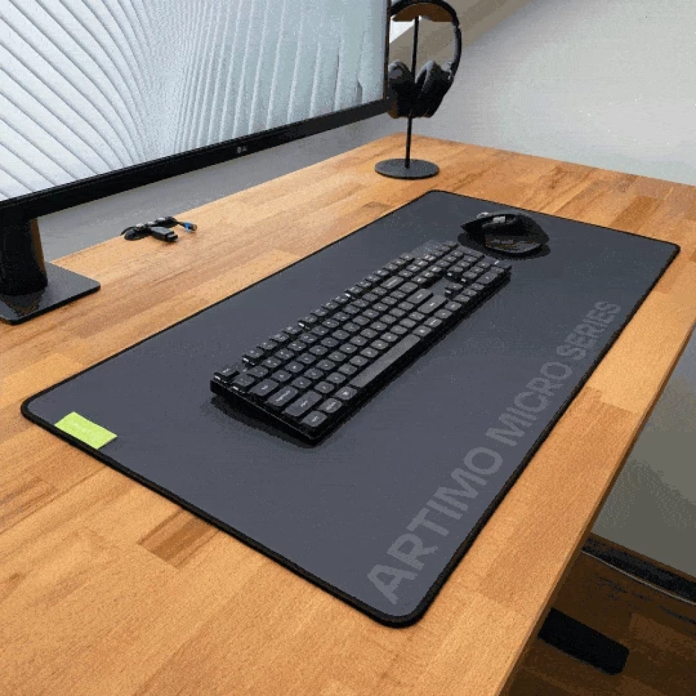 Artimo Desk Mat – Micro Series (80x40cm) – Bright grey - iPoncomp.com