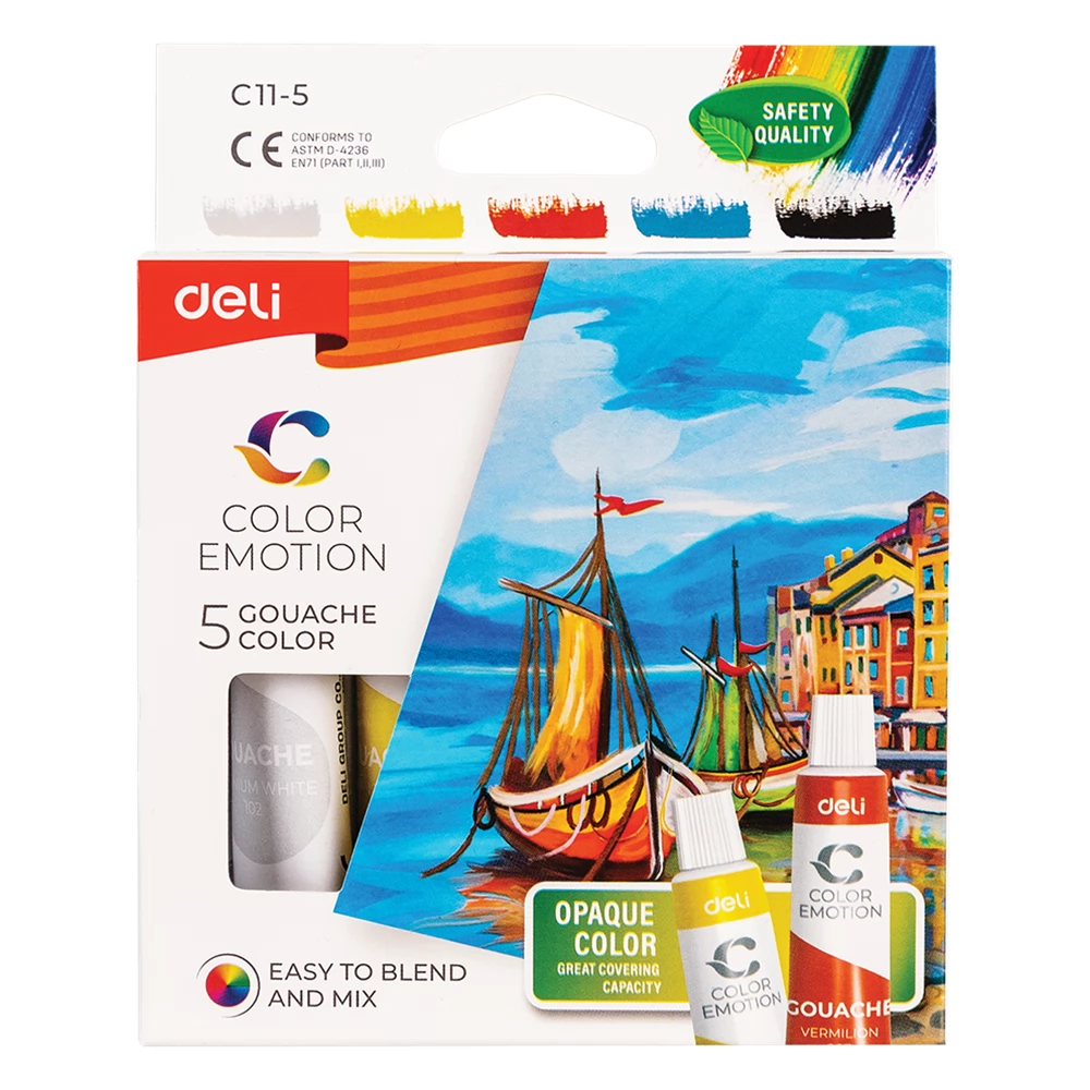 DELI Color Emotion (gouache) 5x12 ml tempera stock