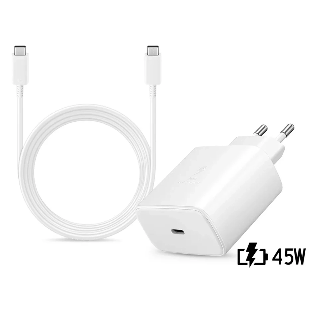 SAMSUNG EP-TA845EWE networking charger + EP-DX510JWE cable 45W OEM