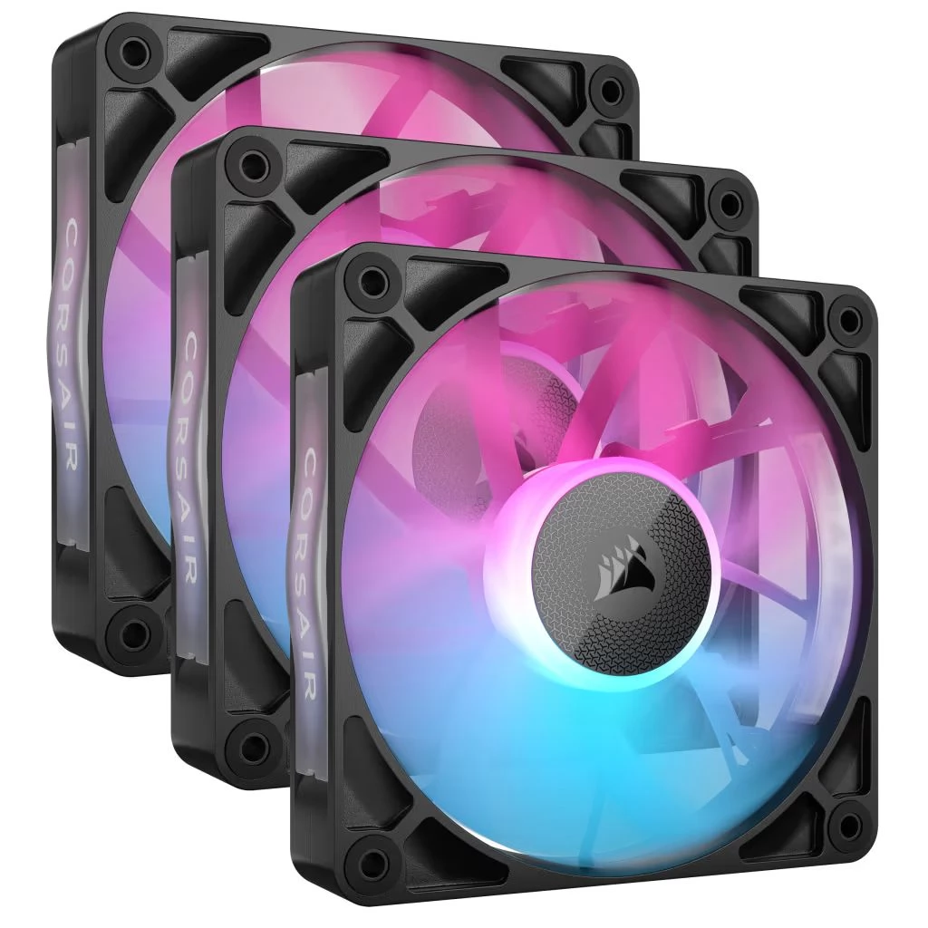 CORSAIR iCUE LINK RX120 RGB black 3 pieces set controller