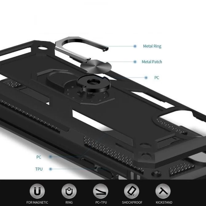 Ysnzaq Armor Case For Xiaomi Redmi Note 13 Pro 5G (Not 4G) With Kickstand, Military - View #8