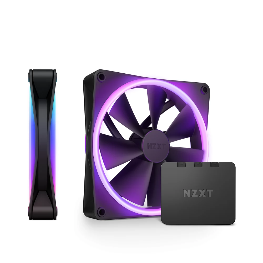 NZXT F140 RGB DUO black 2 pieces set