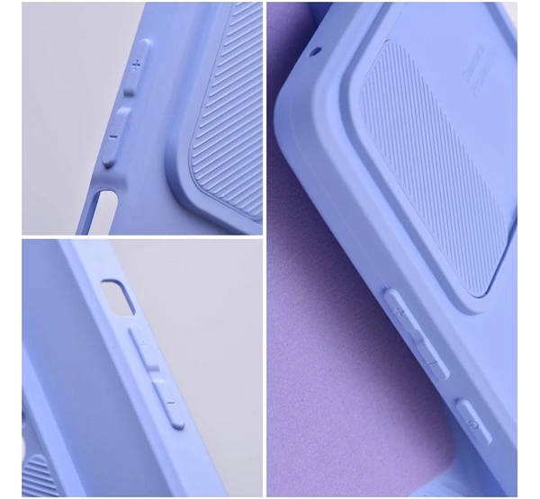 Slide Apple iPhone 13 Pro Max protectorul camerei silicon toc lavandă ...