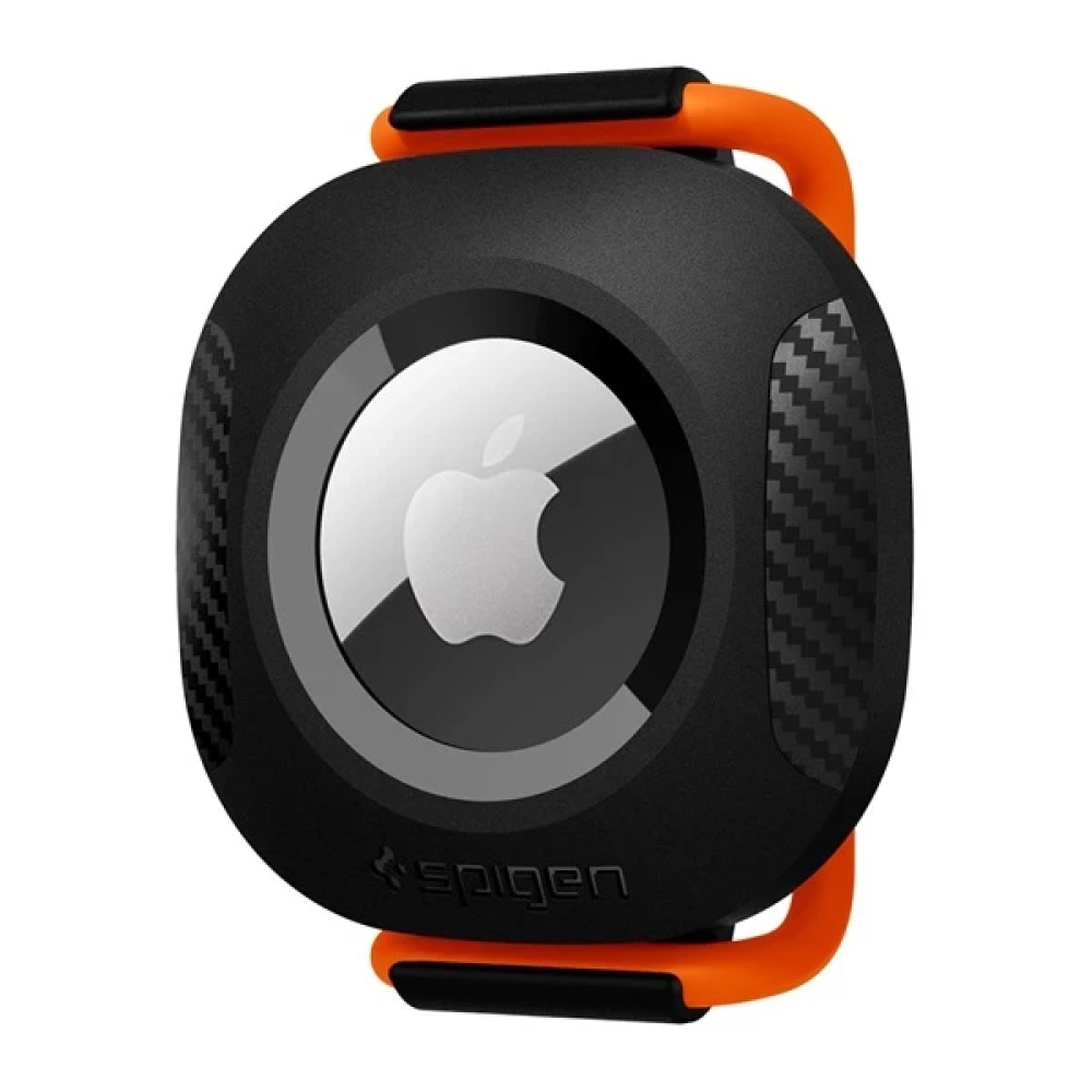 SPIGEN Pet Collar nyakörvre illeszthető Apple AirTag nyomkövető tok fekete
