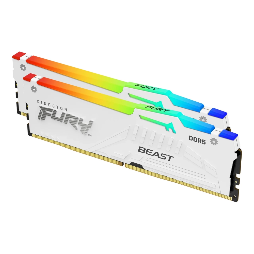 キングストンDDR5 FURY BEAST KF560C36BWE2AK2-32 KINGSTON FURY 32GB Beast RGB DDR5 6000MHz CL36 KIT KF560C36BWE2AK2