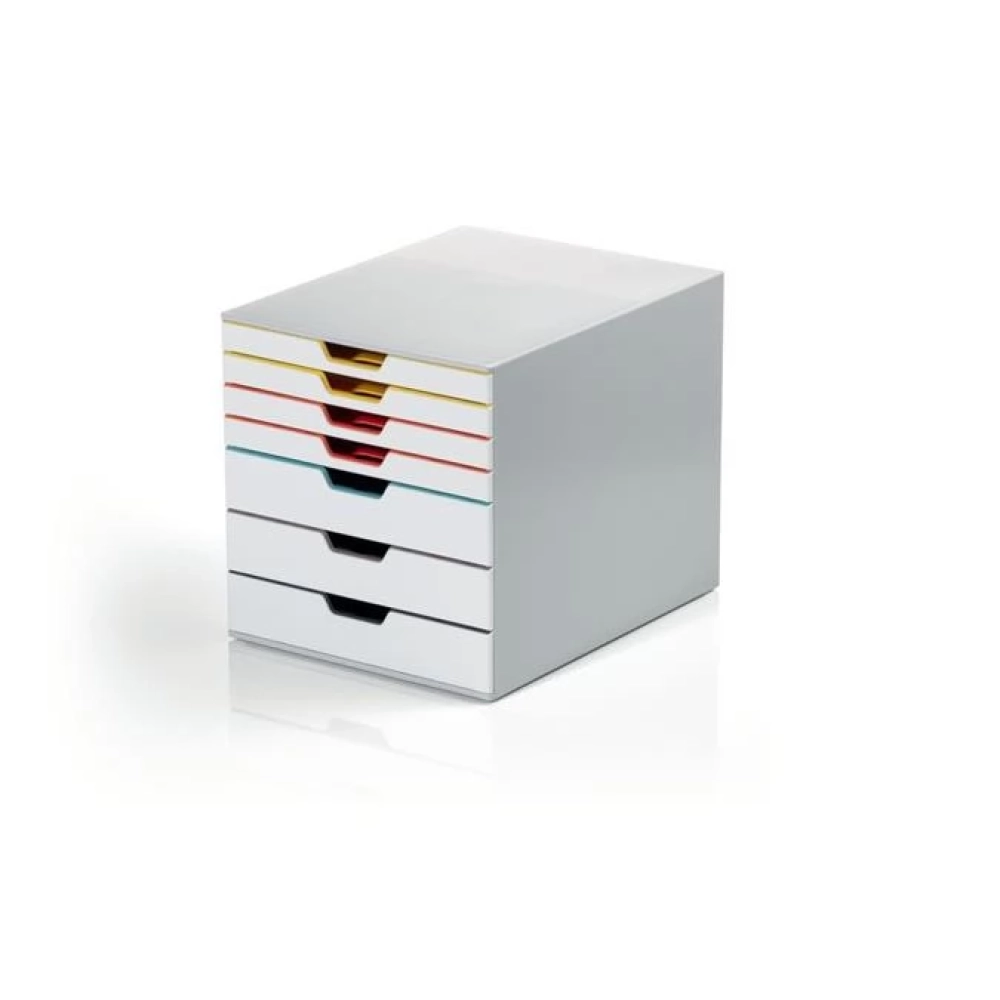 DURABLE VARICOLOR MIX 7 Irattároló műanyag 7 fiókos színes
