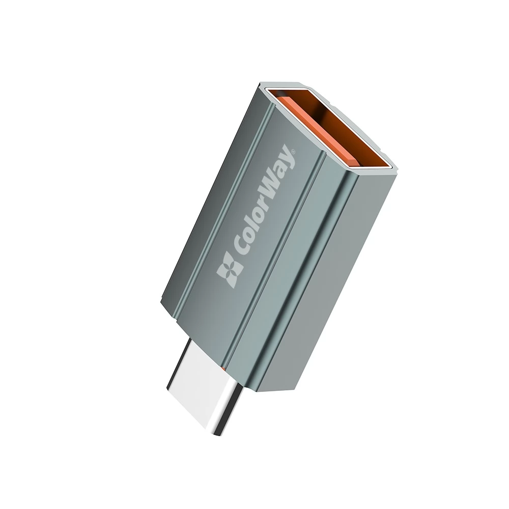 COLORWAY USB 2.0 Type C Átalakító Fekete 3cm CW-AD-AC