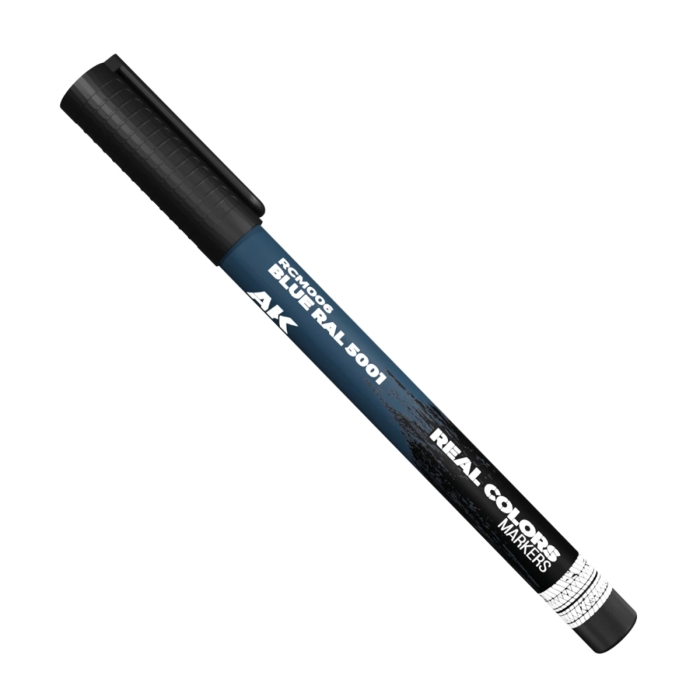 AK INTERACTIVE Real Colors Markers Blue RAL 5001 sötétkék akril festék toll