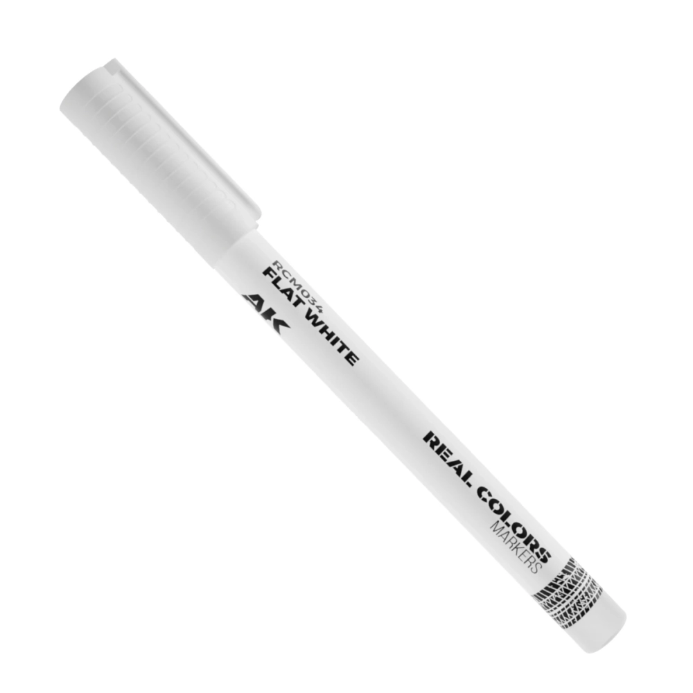 AK INTERACTIVE Real Colors Markers Flat White matt fehér akril festék toll