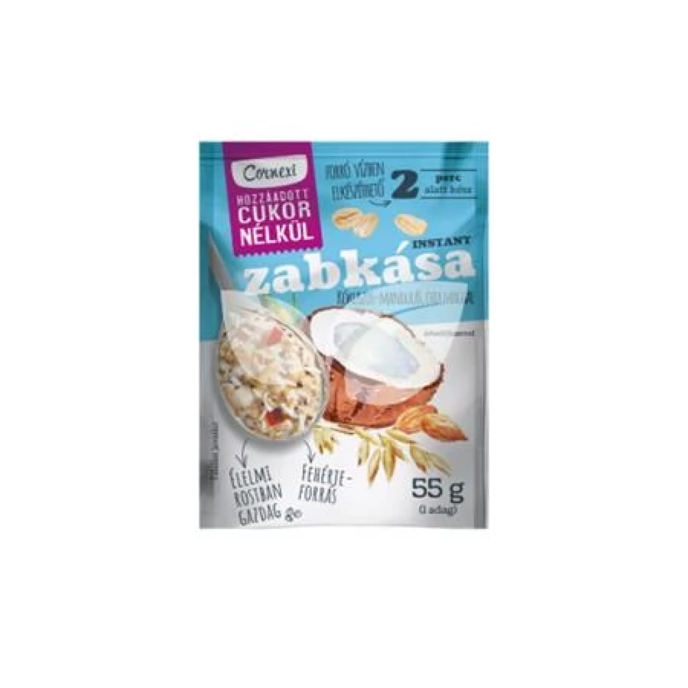 CORNEXI Zabkása cukor without mandulás-kókusz chia maggal 55g