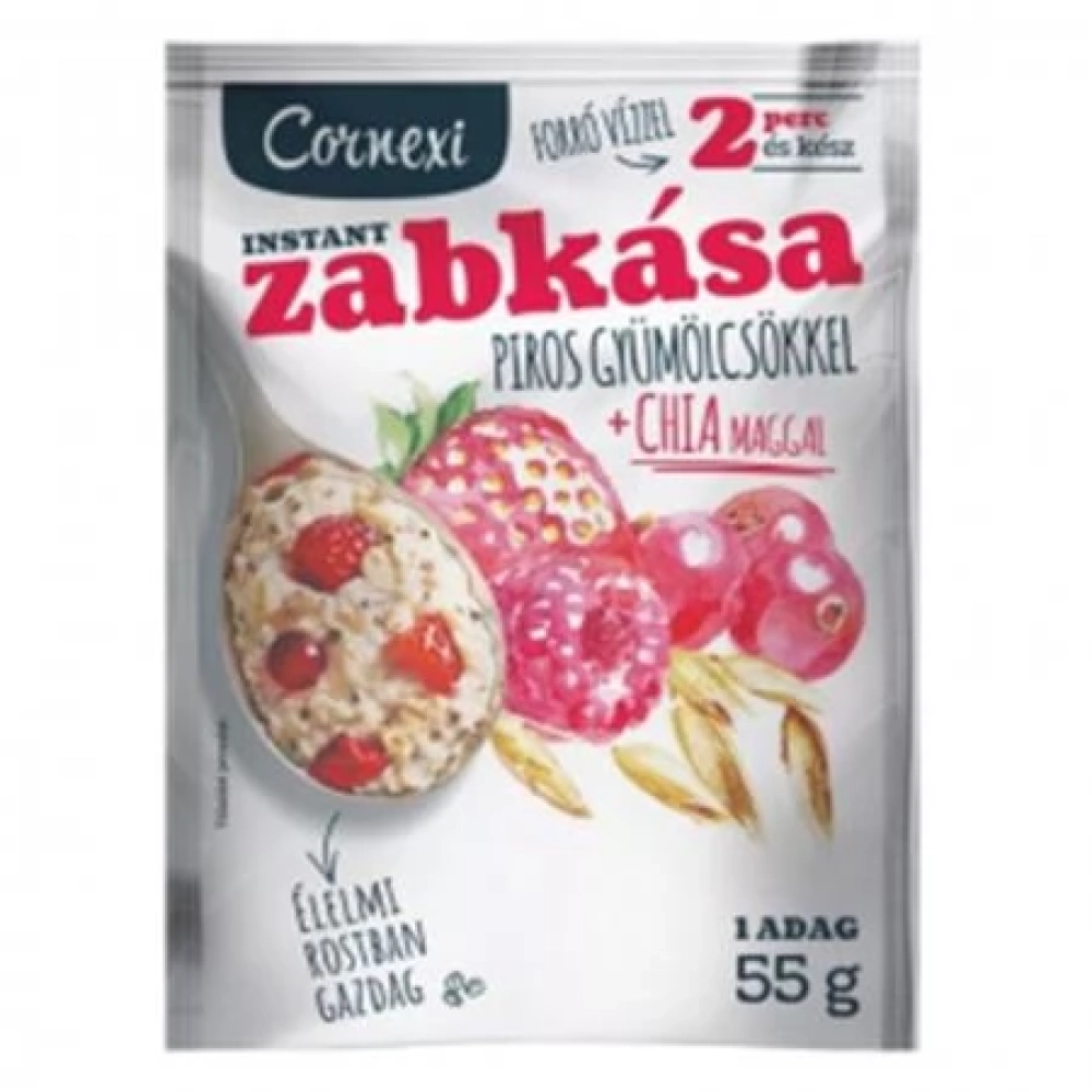 CORNEXI KKAS-0112 Zabkása red gyümölcsös-chia maggal 55g
