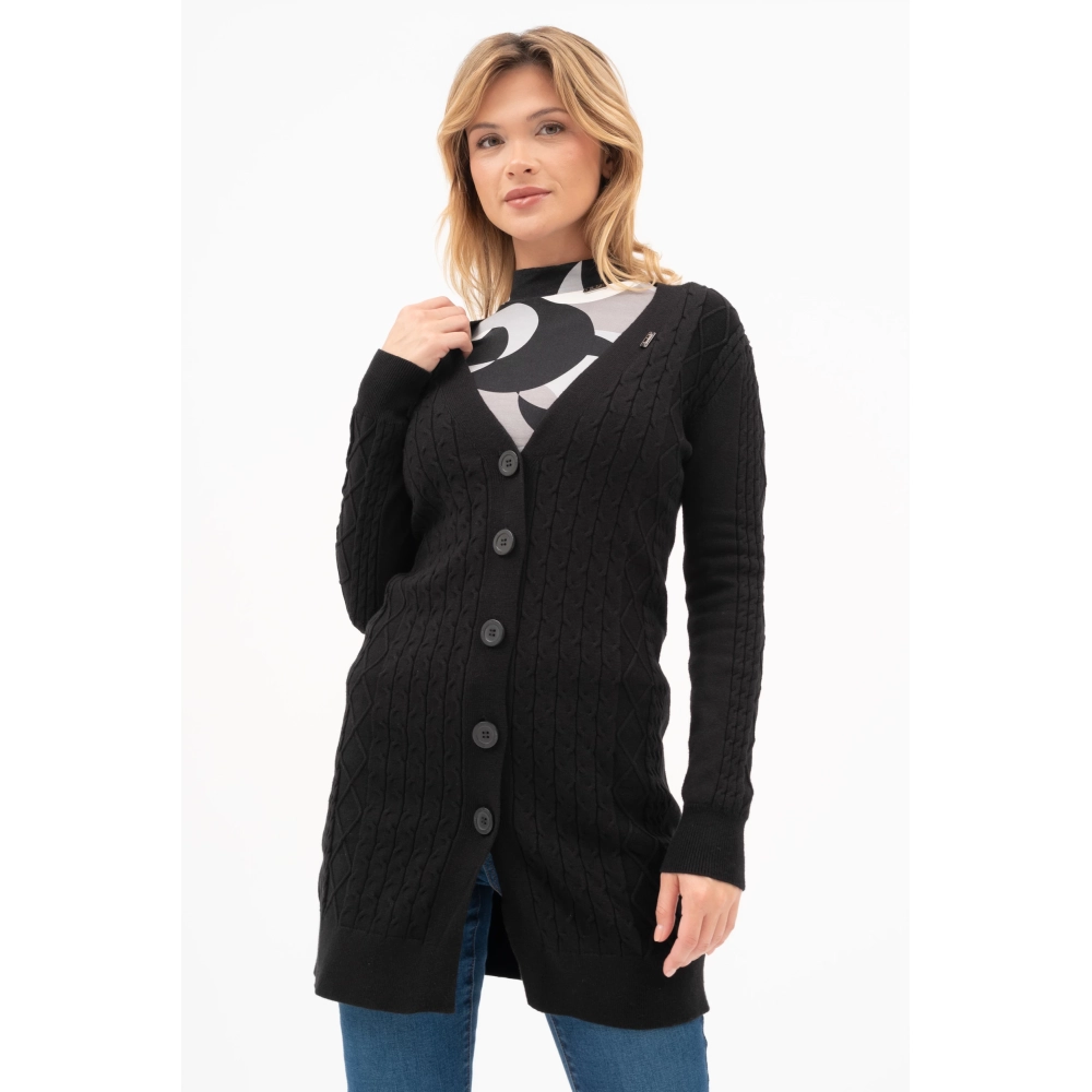 BUDMIL Kötött kardigán Female XXL black