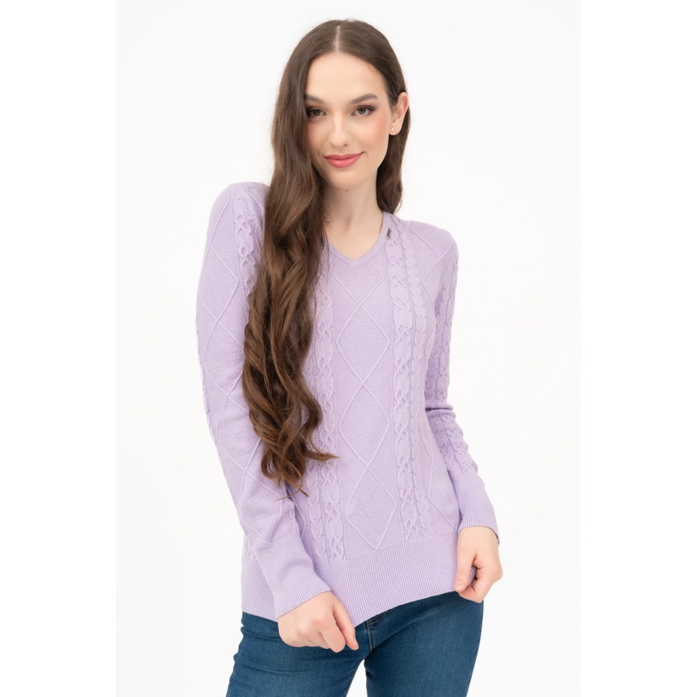 BUDMIL Kötött sweater Female S v.lila
