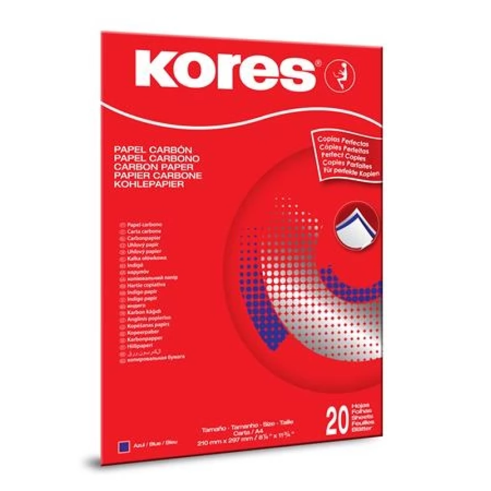 KORES Indigó A4 manual 20 lap blue