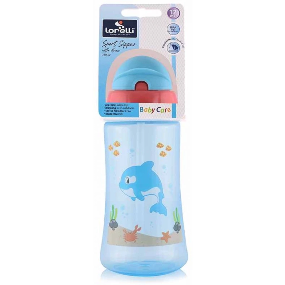 LORELLI Baby Care Ocean fiber intake sportitató 330 ml - blue