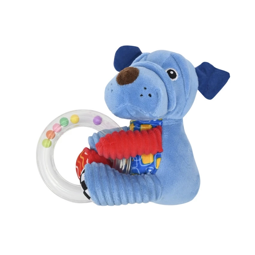 LORELLI Toys Plush ringed game - Blue dog