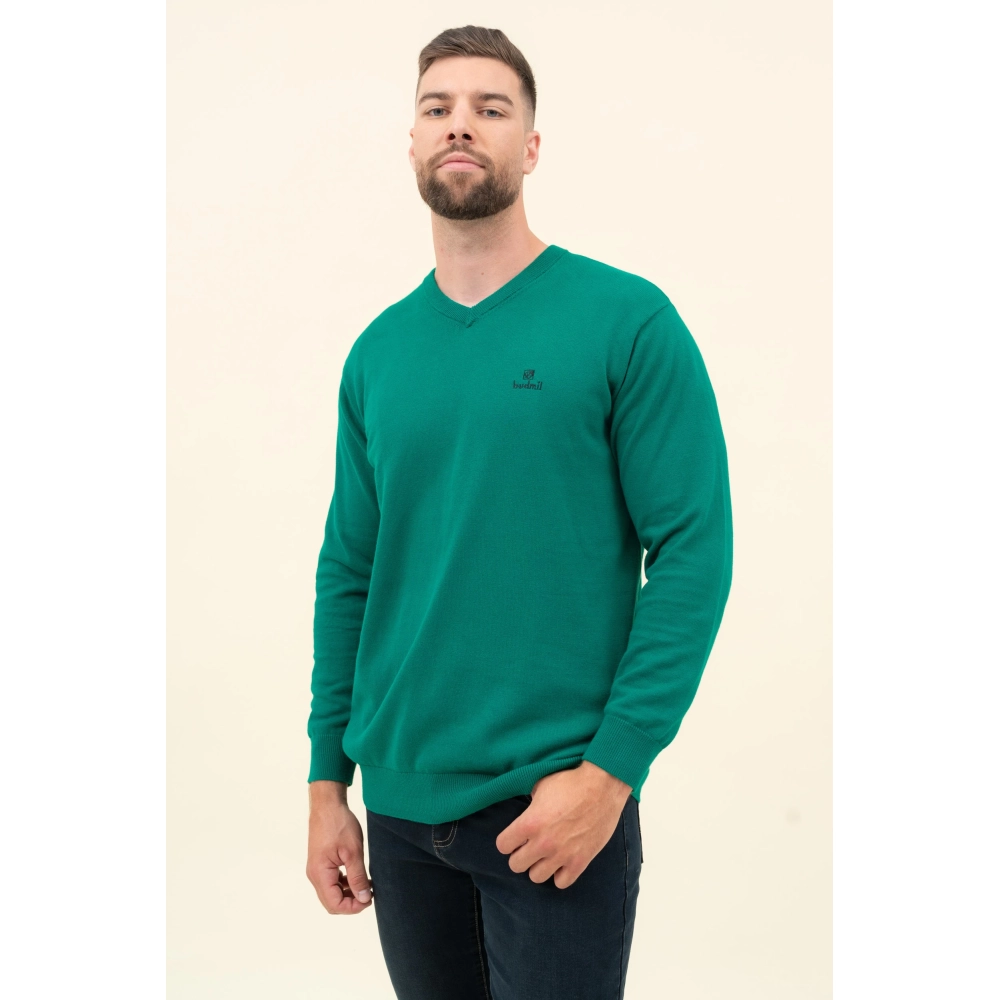 BUDMIL Kötött sweater Man XL s.zöld