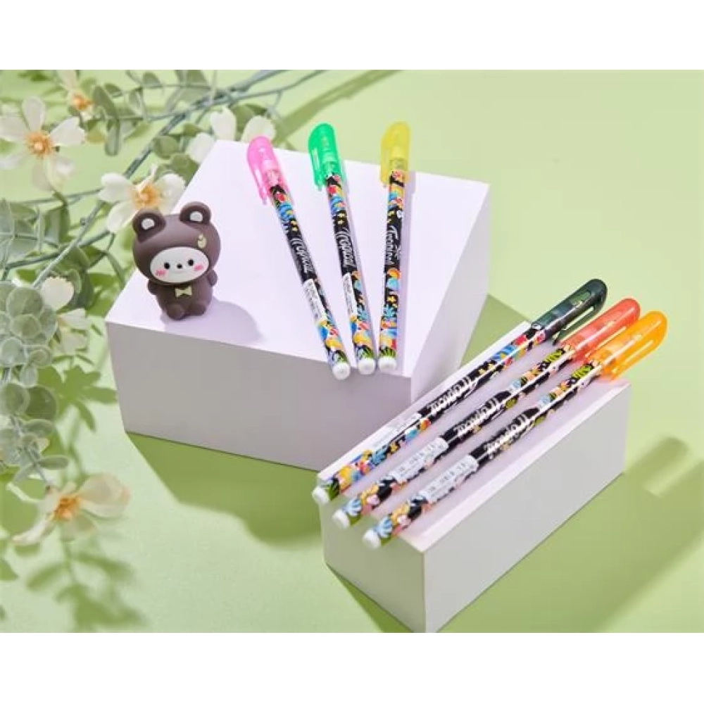 FLEXOFFICE FO-058 Tropical Pen 0.25 mm cap blue 30pcs