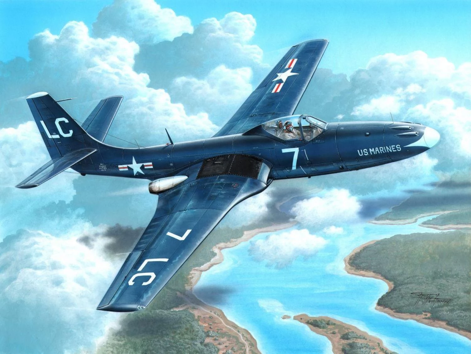Special First Model SPECIAL HOBBY 1/72 FH-1 Phantom Marines First Jet fighter model ...