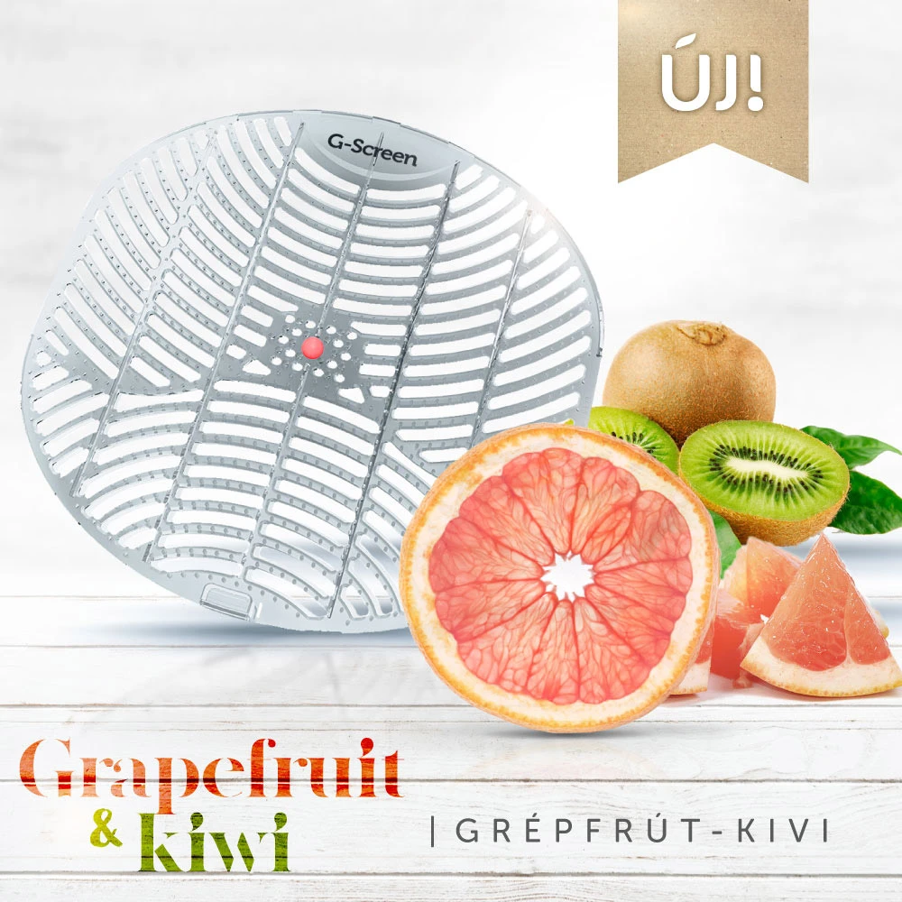 GREENCLEAN G-Screen Grapefruit - Kiwi - Grépfrút - kivi fragrance piszoár grille