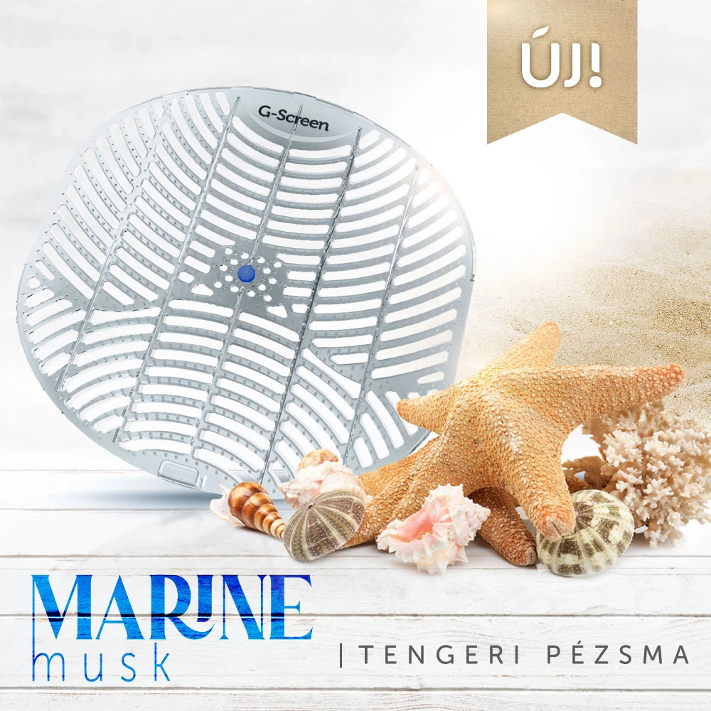 GREENCLEAN G-Screen Marine Musk - maritime pézsma fragrance piszoár grille