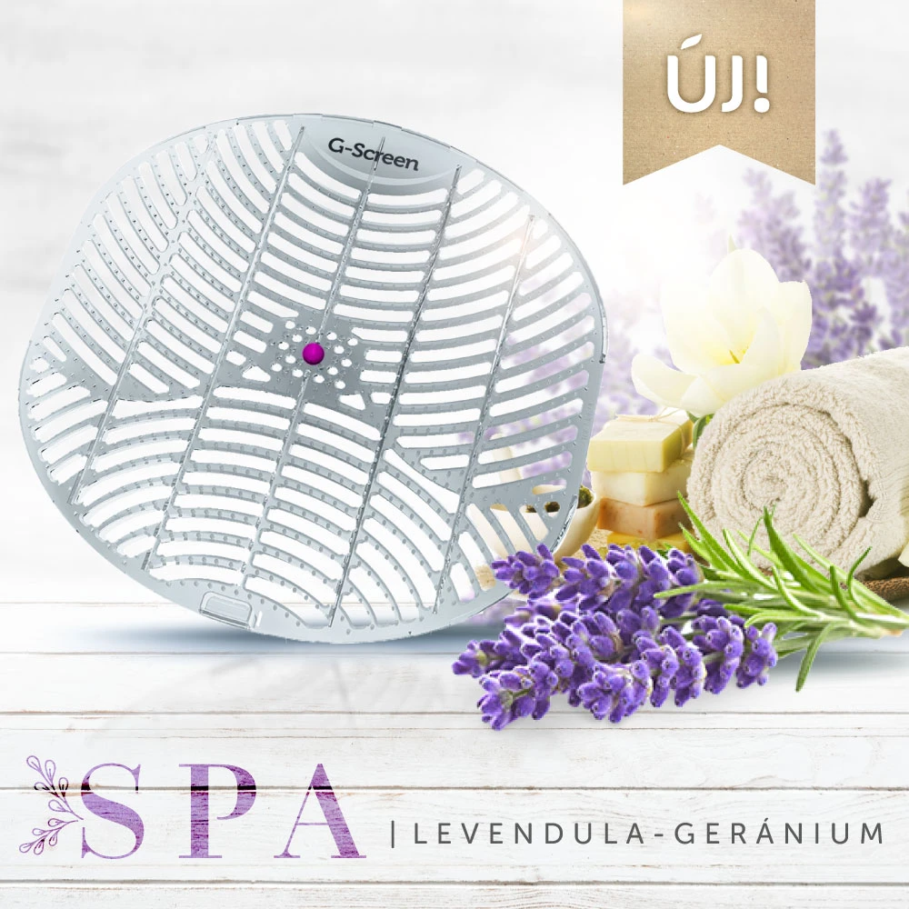 GREENCLEAN G-Screen Spa - lavender - geránium fragrance piszoár grille