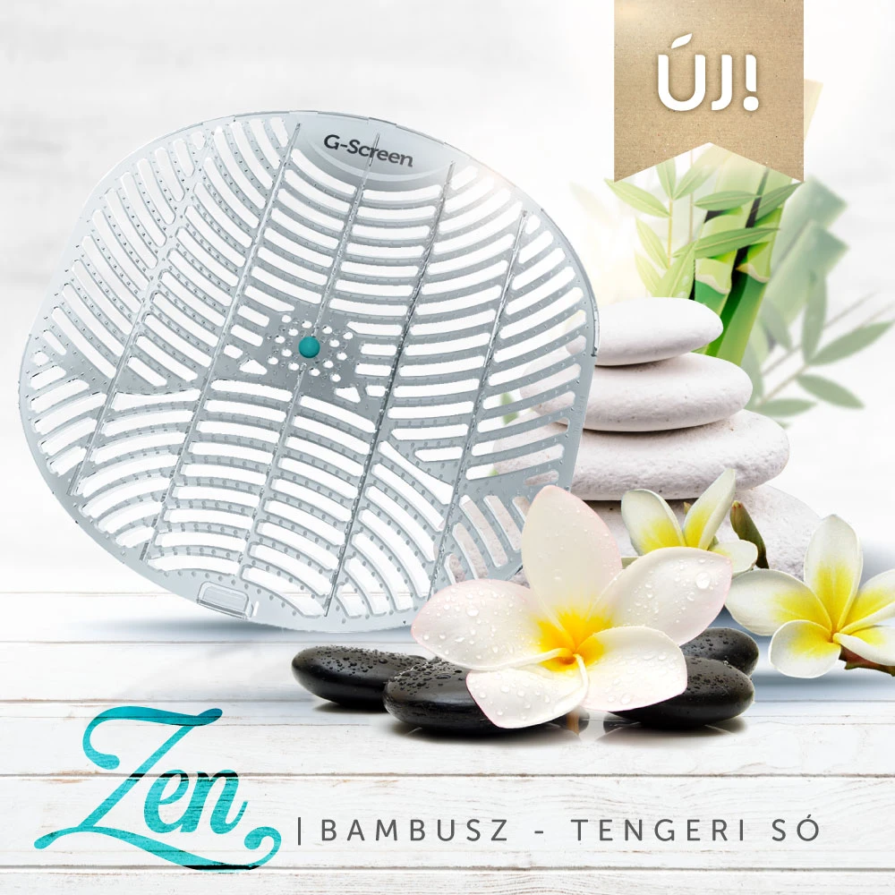 GREENCLEAN G-Screen Zen - bamboo - maritime salt fragrance piszoár grille