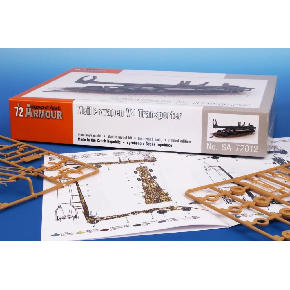 SPECIAL HOBBY 1/72 Meillerwagen V-2 Transporter carrying rocket