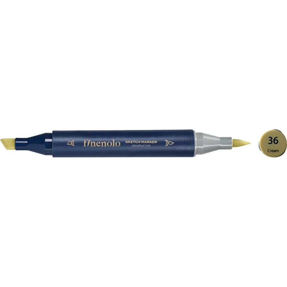 DELI Finenolo ART kétvégű permanent marker Cream